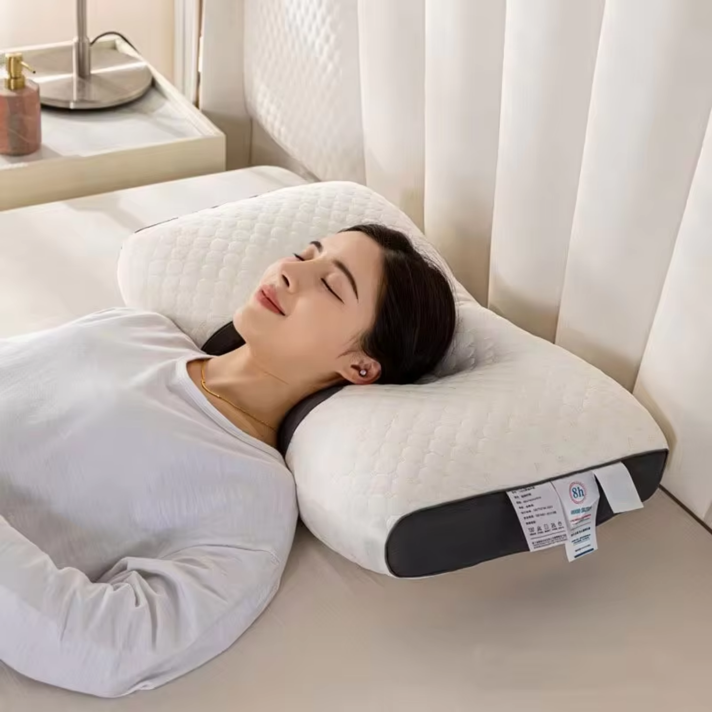 Comfortable Memory Foam Contour Neck Support Pillow - Halri