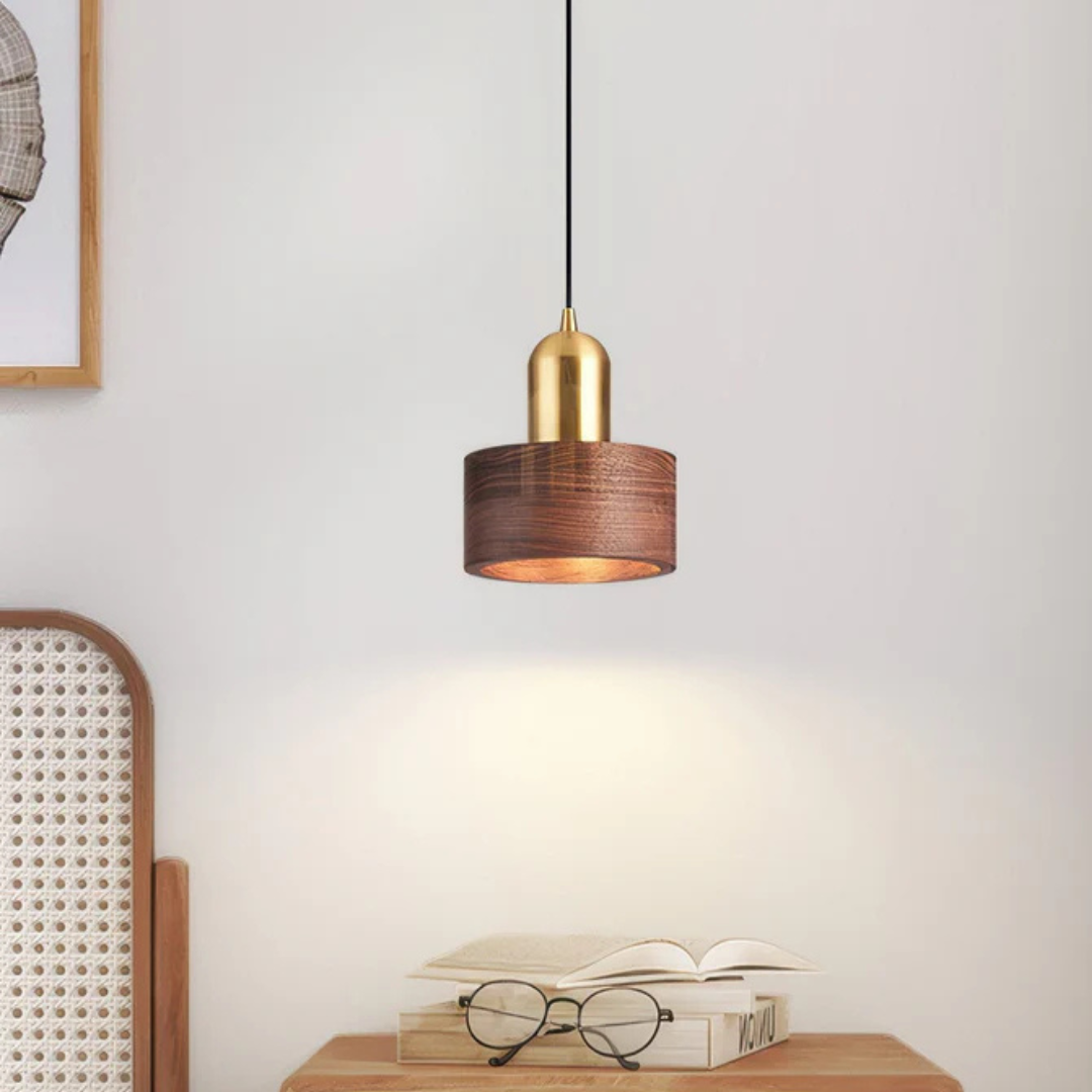 Elegant Gold Tone Hanging Pendant Light - Halri