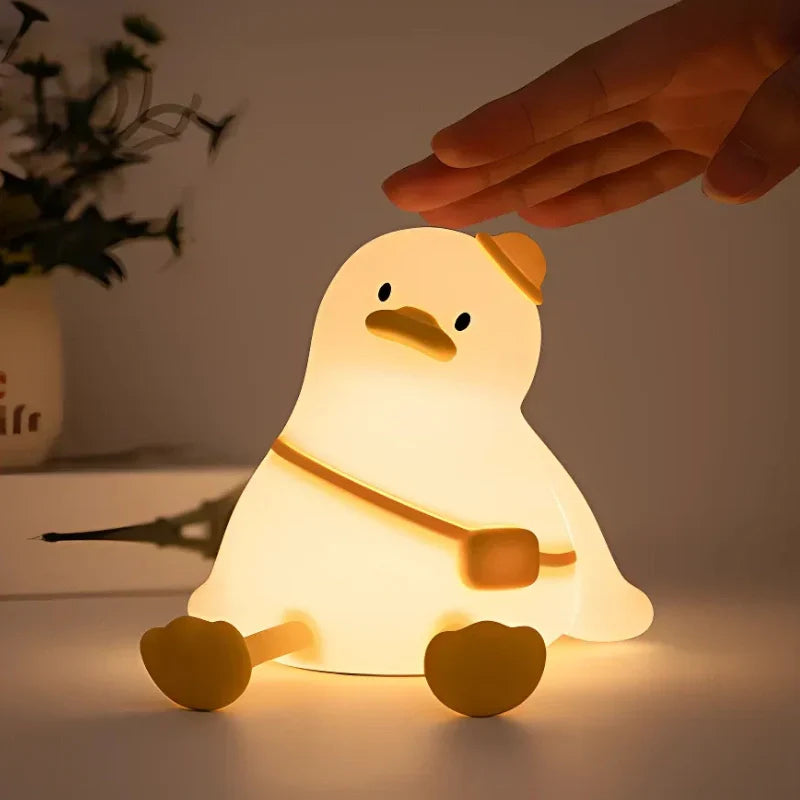 Fun Kids Nightlight - Colorful Silicone Lamp with Rechargeable Battery