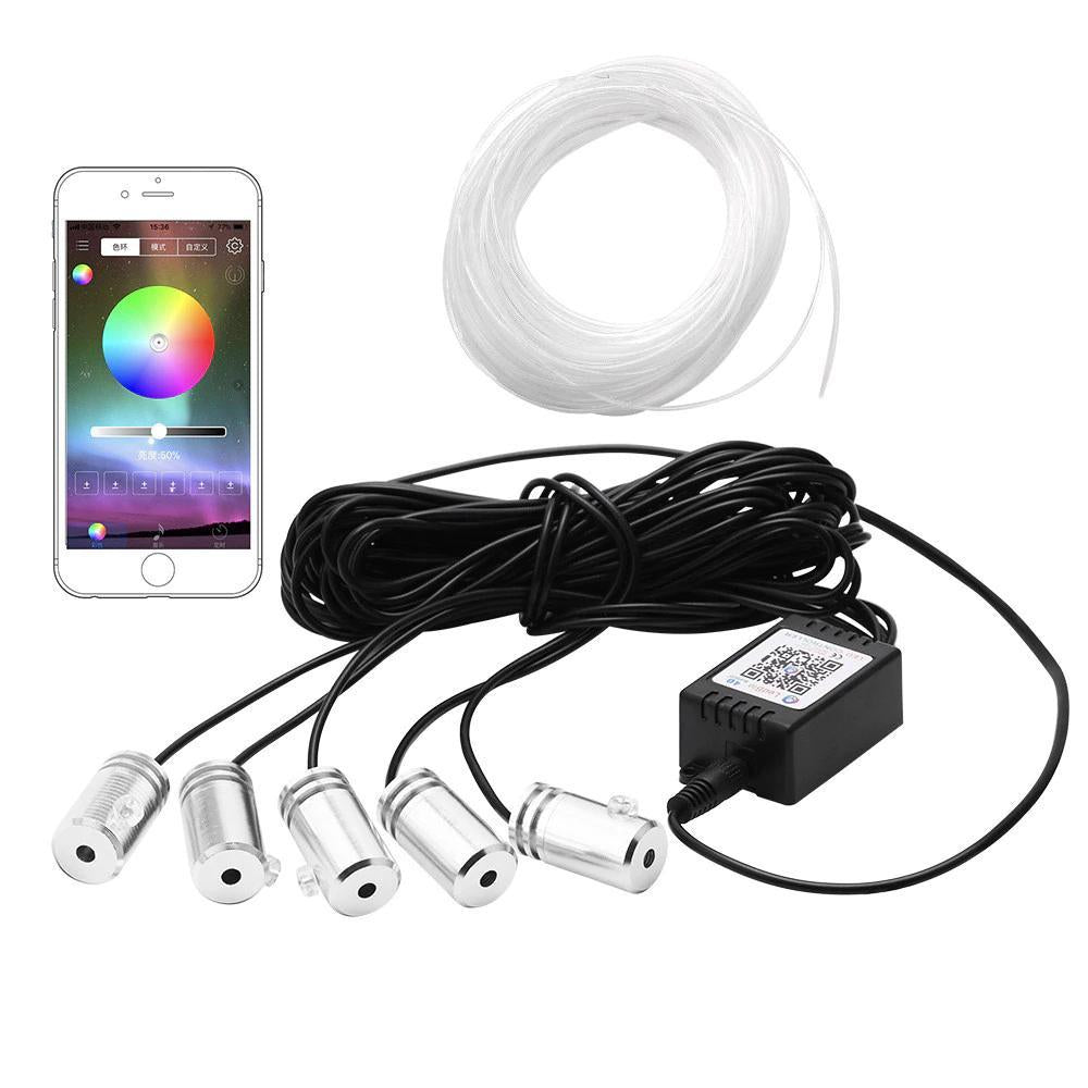 Colorful 5 in 1 RGB Car Interior LED Lighting Kit - Halri