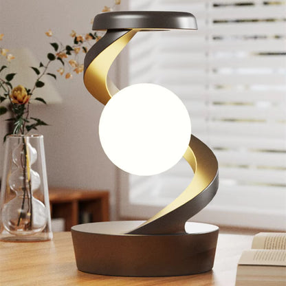 Modern Floating Table Lamp with Wireless Charging Base - Halri