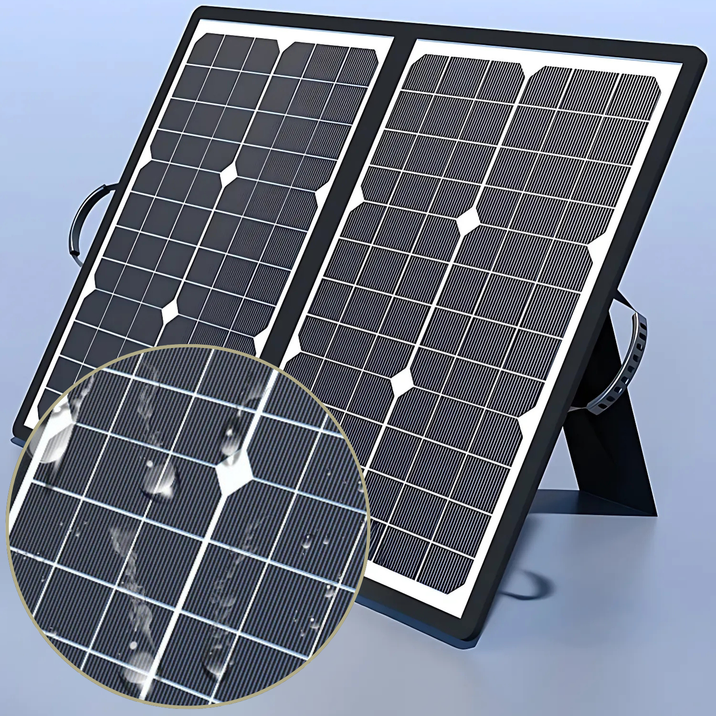 Portable 1000W Solar Panel Charger Kit for Outdoor Use - Halri