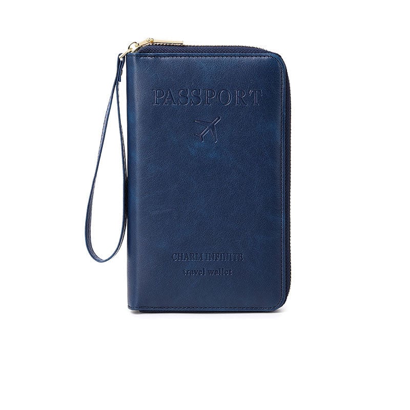 Travel RFID Blocking Leather Wallet