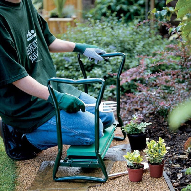 Comfortable Gardening Kneeler and Stool - Halri