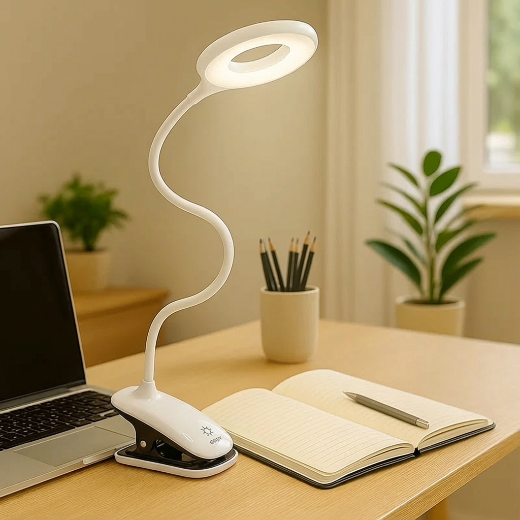Portable LED Desk Lamp with Adjustable Arm - Halri