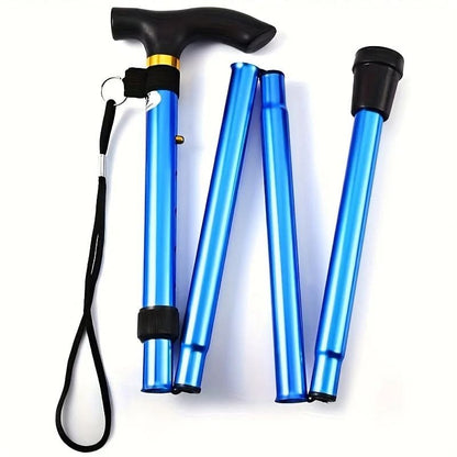 Compact Collapsible Walking Stick with Adjustable Handle