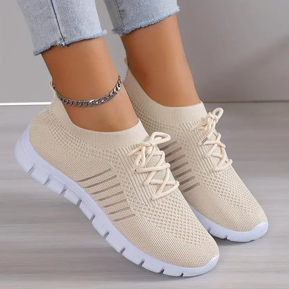 Lightweight Airy Tie-Up Athletic Running Shoes