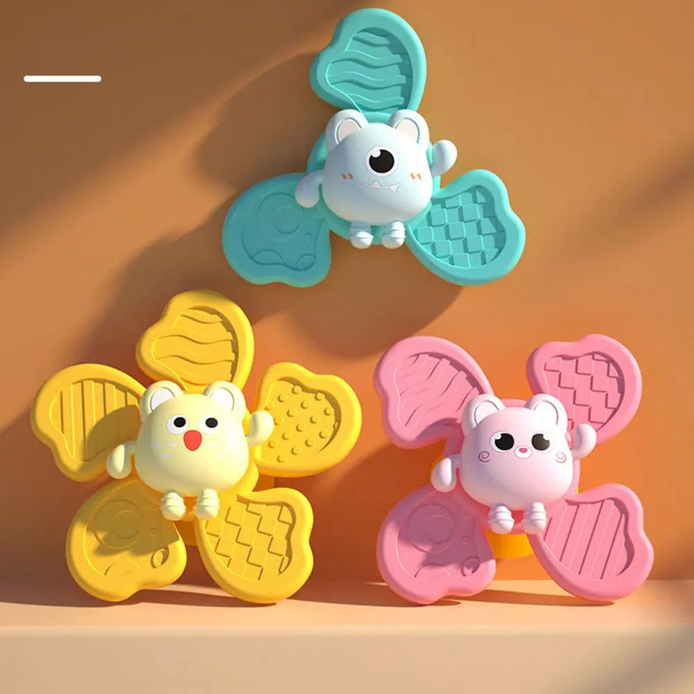Fun Baby Bathtub Toys with Suction Cups - 3 Pack - Halri