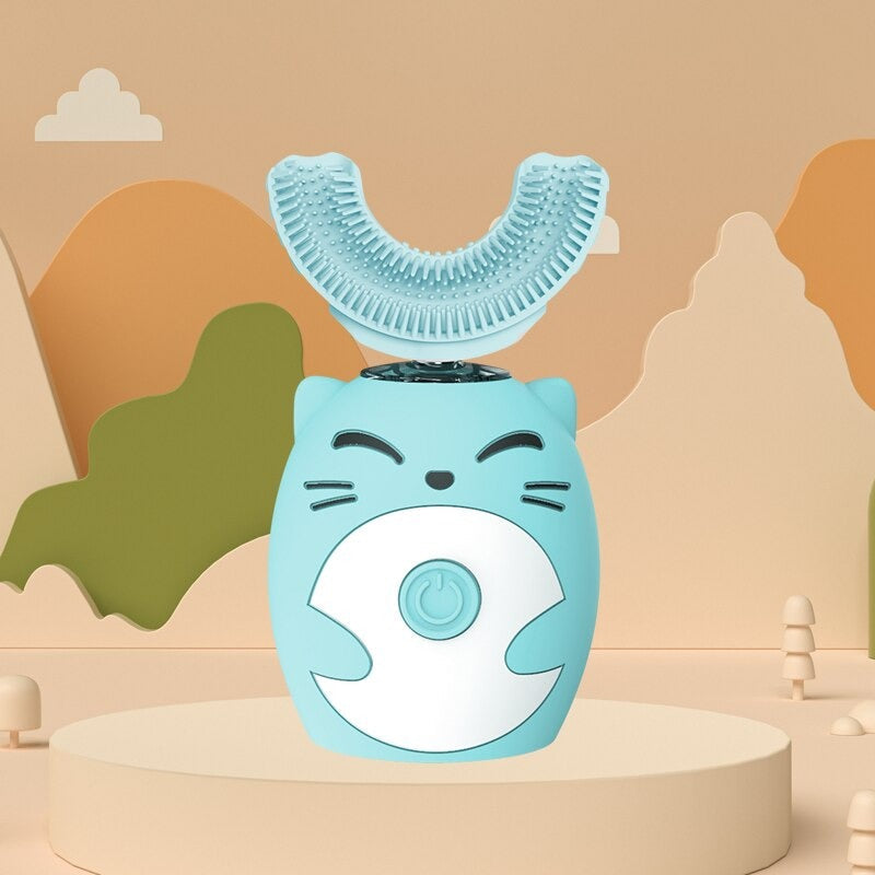 Fun Kids Electric Toothbrush with U Shape Design