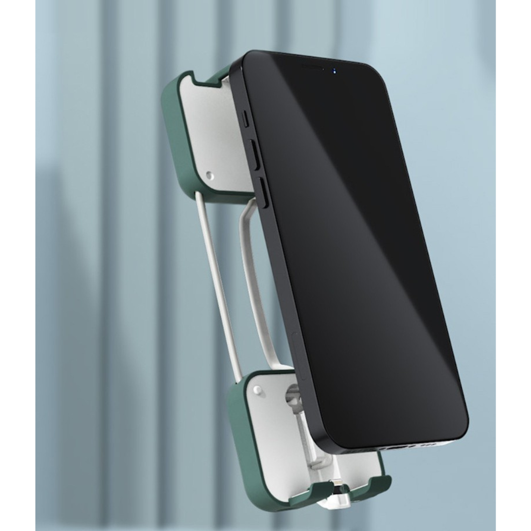2-in-1 Mini Power Bank 4000mAh Portable Charger with Built-in Stand for Phones - Compact and Lightweight 2