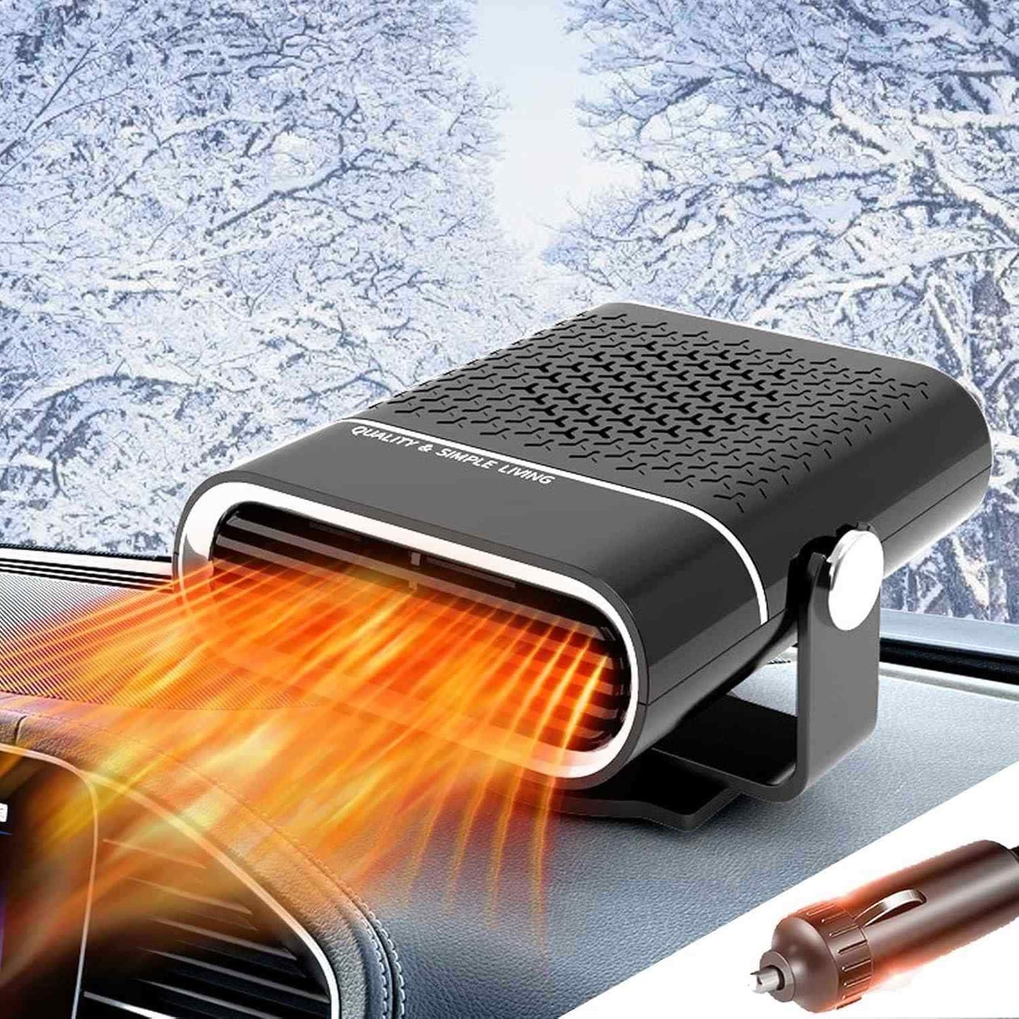 Compact Car Heater Defroster with Dual Mode - Halri