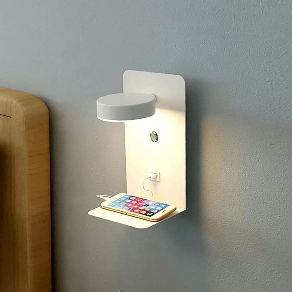 Compact USB Bedside Charging Station