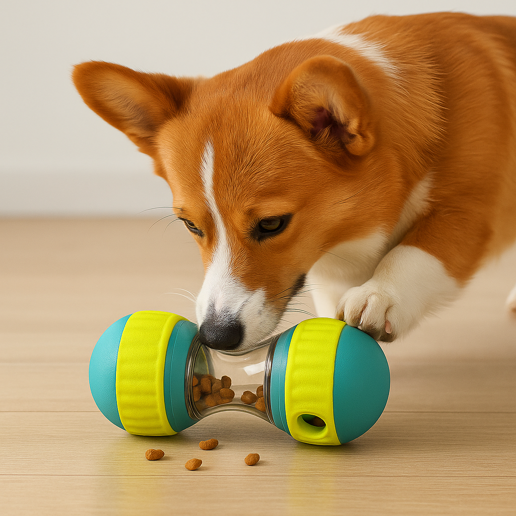 Interactive Dog Toy with Slow Eating Feeder