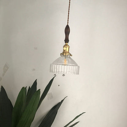 Farmhouse Style Glass Pendant Light