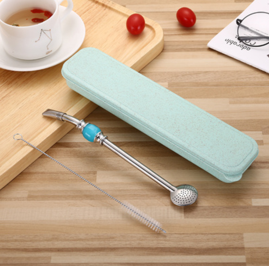 Premium Metal Reusable Straw Set with Filter & Cleaner - Halri