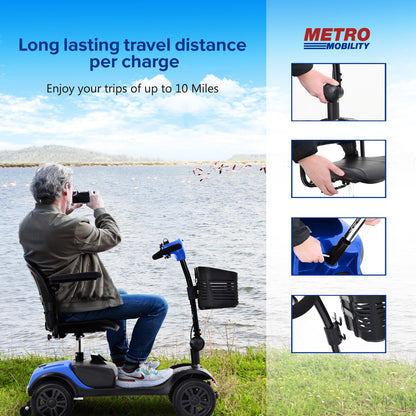 Compact Folding Power Scooter - Portable Electric Chair