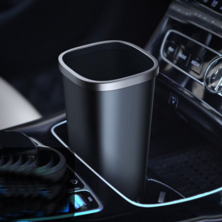 Spacious Car Trash Bin with Lid