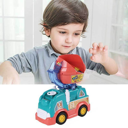 Fun Domino Run Train Set with Colorful Blocks - Halri