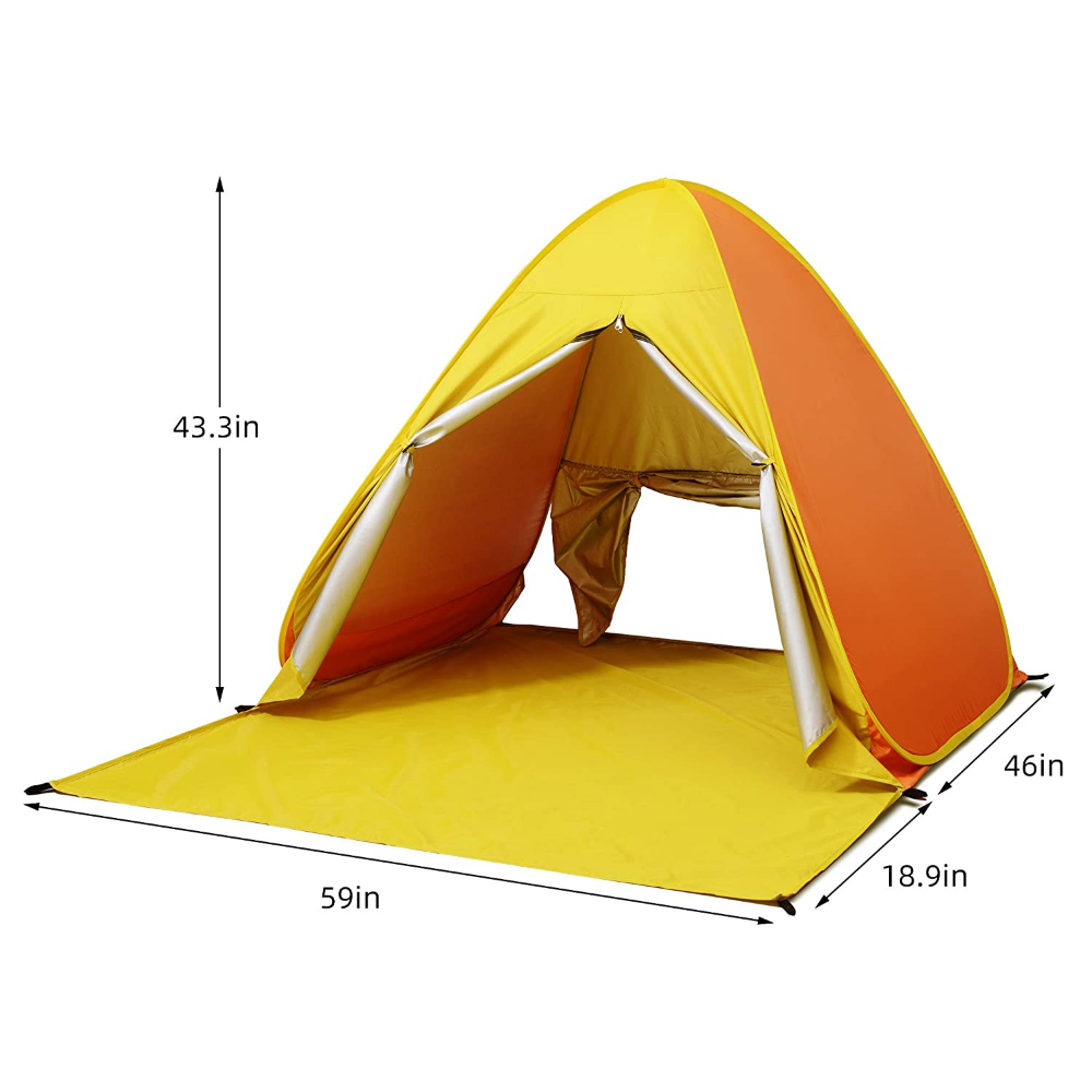 Large Portable Beach Canopy Sun Shelter Tent