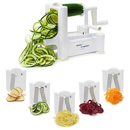 Easy 5-in-1 Veggie Spiralizer Noodle Maker Tool - Halri
