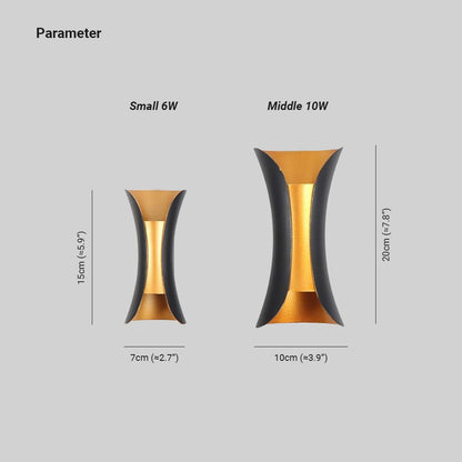 Modern LED Outdoor Wall Lamp Waterproof Garden Lighting