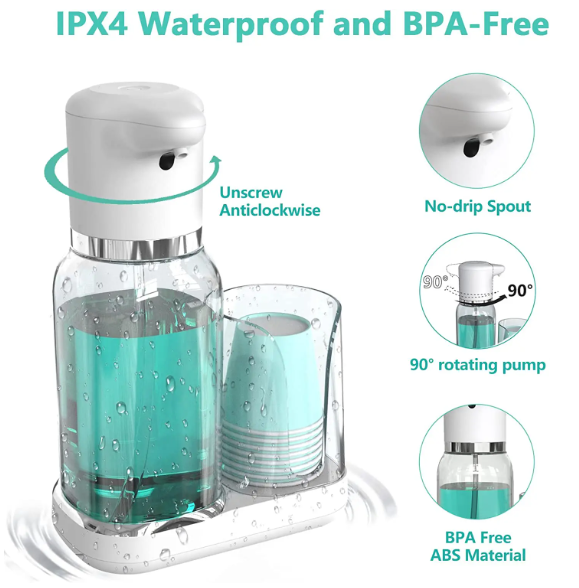 Easy Touchless Mouth Rinse Dispenser