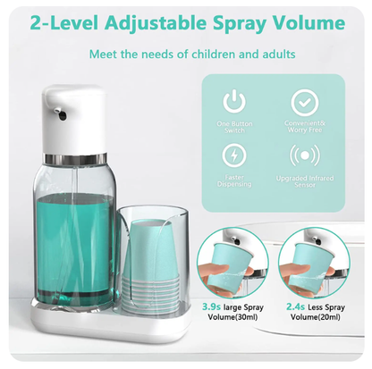 Easy Touchless Mouth Rinse Dispenser