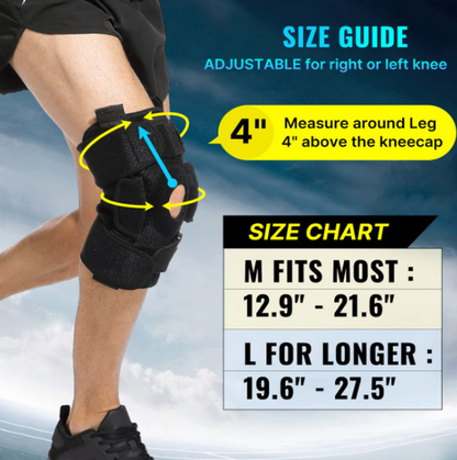 Flexible Hinged Knee Support For Meniscus Injury
