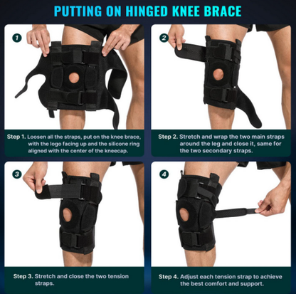 Flexible Hinged Knee Support For Meniscus Injury