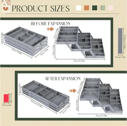 Compact Storage Tray For Office Cosmetics Accessories
