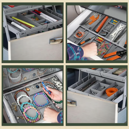 Compact Storage Tray For Office Cosmetics Accessories