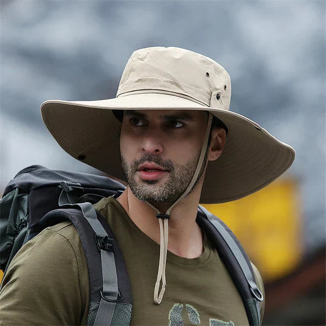 Summer Beach Men's Wide Brim Sun Hat - Halri