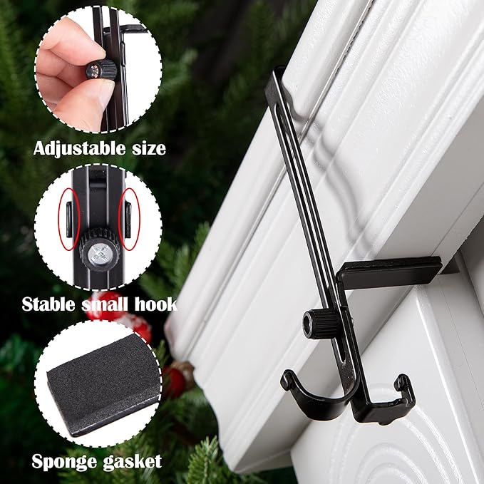 Sturdy Christmas Garlands and Stocking Hooks