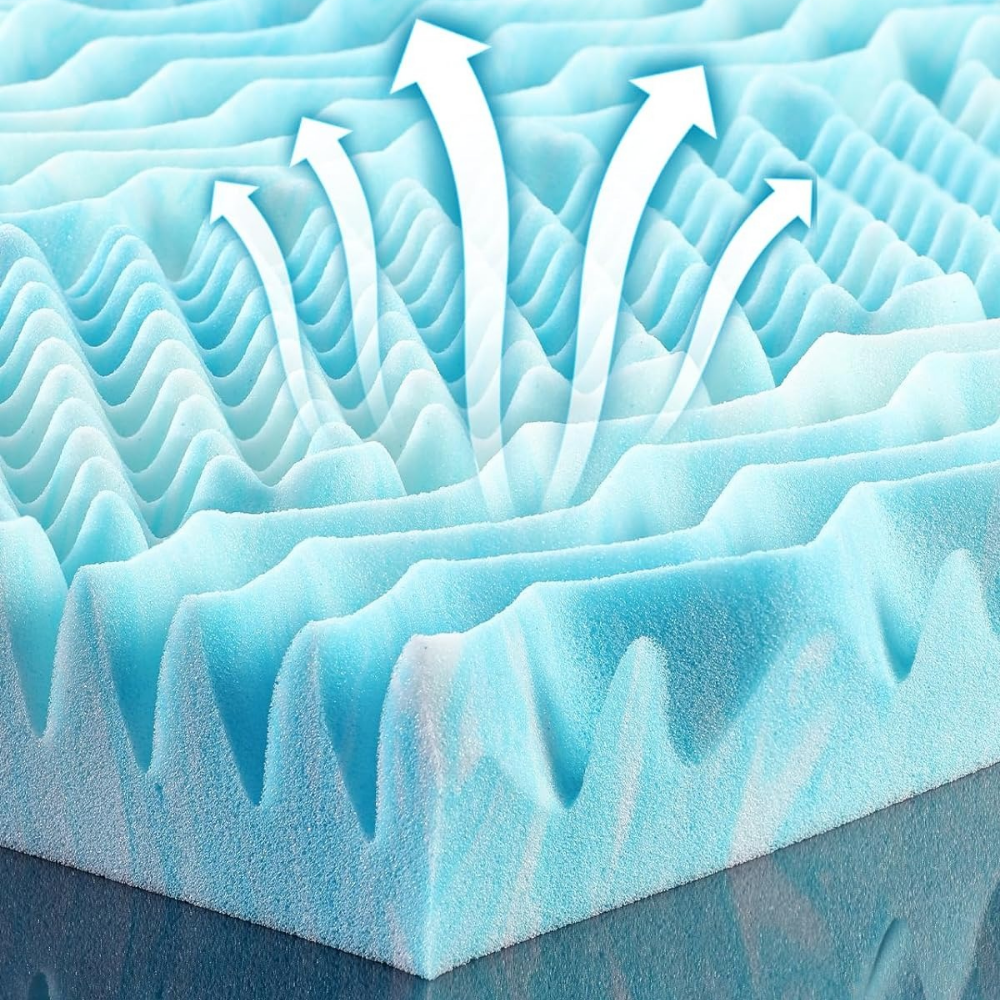 Cool Gel Memory Foam Mattress Topper
