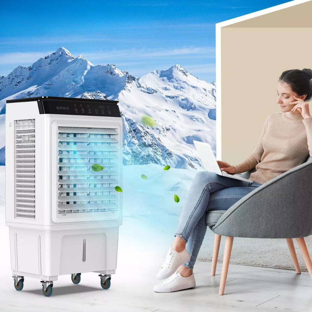 Compact Portable Evaporative Swamp Cooler Fan
