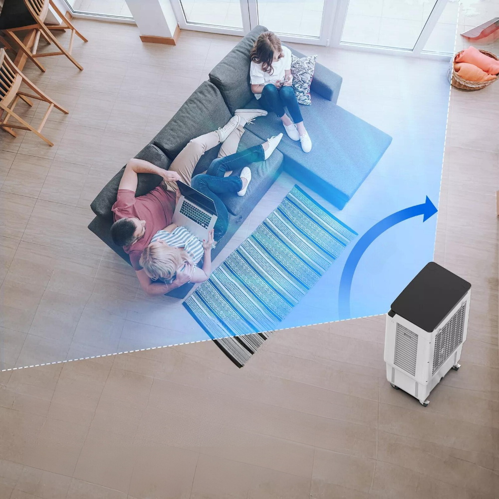 Compact Portable Evaporative Swamp Cooler Fan