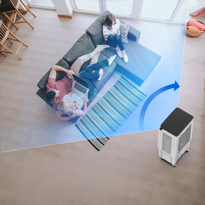 Compact Portable Evaporative Swamp Cooler Fan