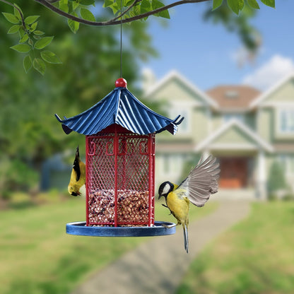 Rustic Steel Squirrel Resistant Bird Feeder Kit