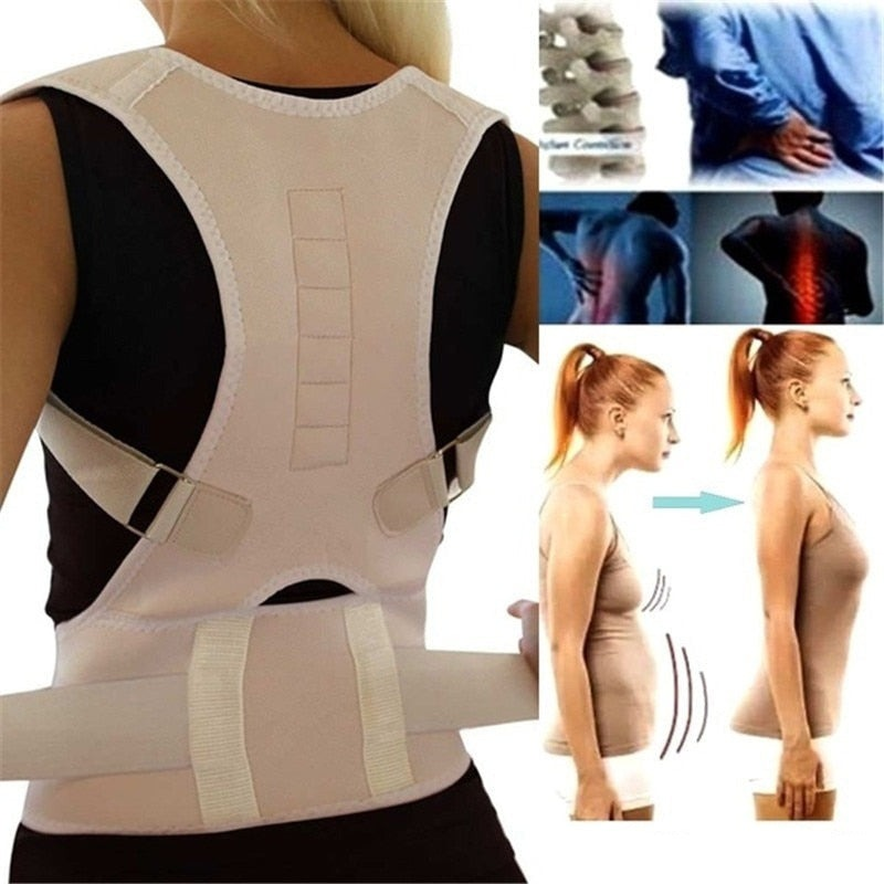 Comfortable Magnetic Posture Corrector Back Support Brace - Halri
