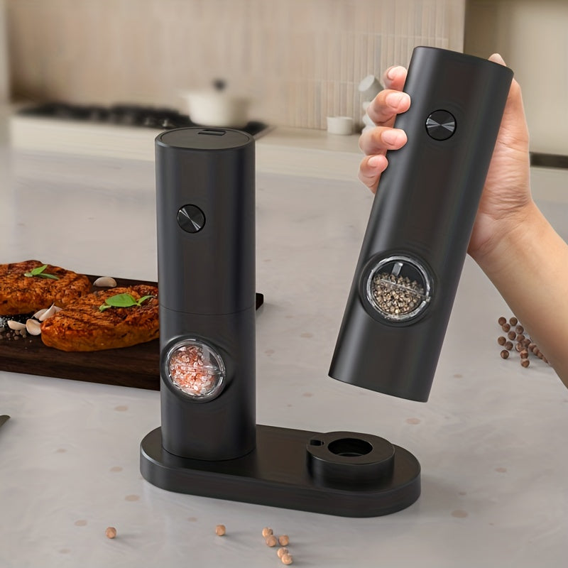 Automatic Salt and Pepper Mill Set with LED Light - Halri