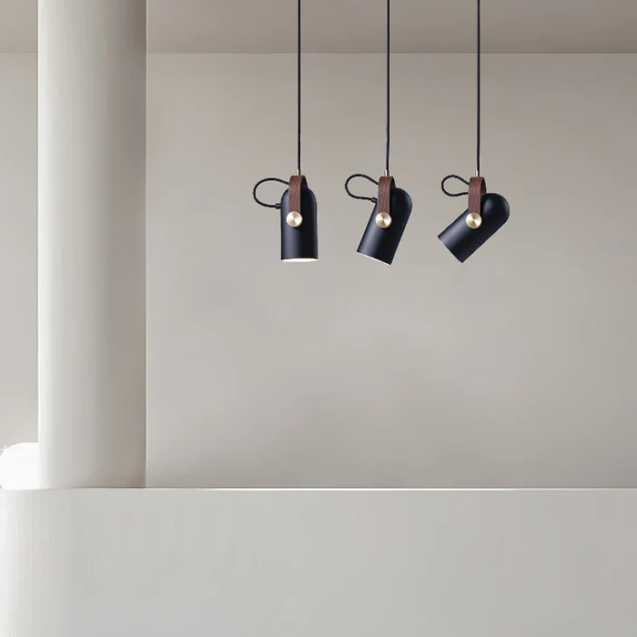 Nordic Modern Rotatable Wooden Pendant Lamp