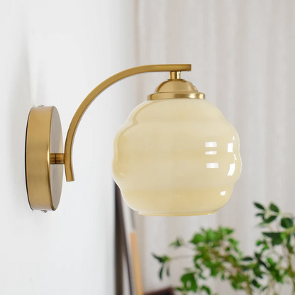 Classic Antique Brass Sconce Light - Halri