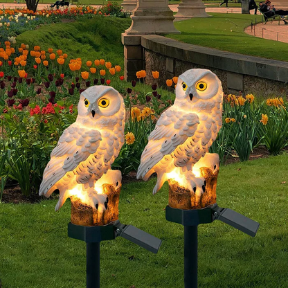 Colorful Outdoor Owl Table Lamp - Halri