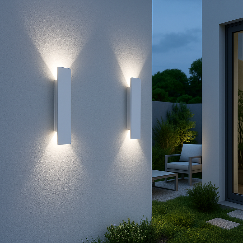 Sleek LED Exterior Wall Lamp - Waterproof Outdoor Light