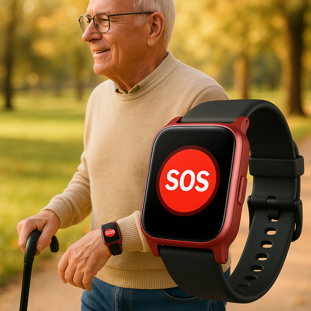 Easy-to-Use GPS Watch for Seniors with SOS Alert