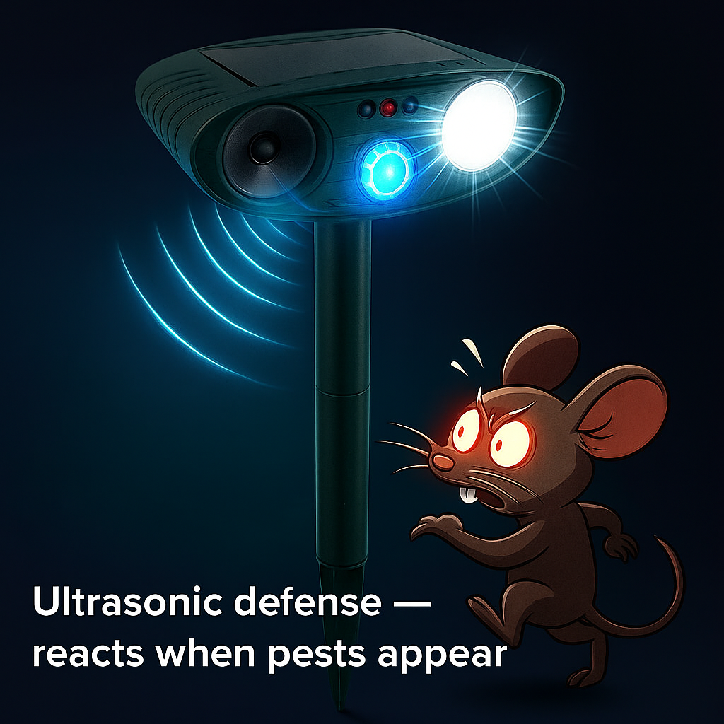 Solar Outdoor Mouse Repellent Device