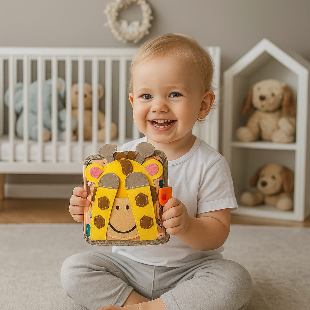 Educational Interactive Giraffe Children's Book - Halri