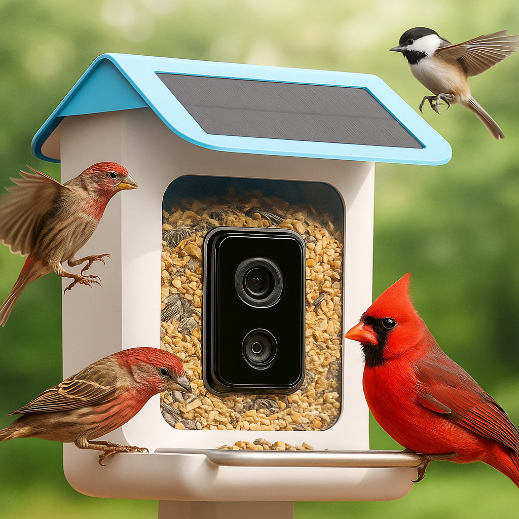 Wireless Bird Feeder Camera with HD Video and Motion Alert - Halri