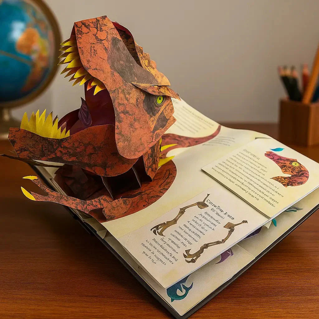 Colorful Interactive Kids Dinosaur Book - Halri