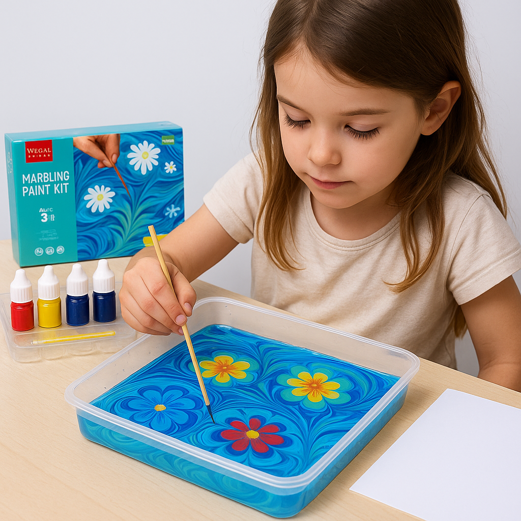 Vibrant Artistic Marble Effect Paint Kit - Halri